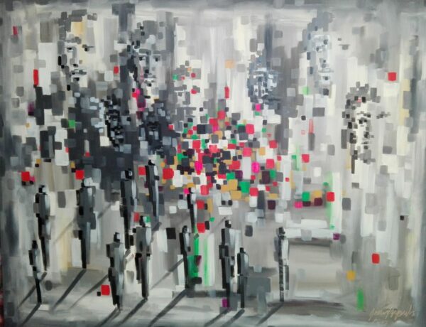 PIC002 People – Original Acrylic Painting on convas 120x100cm 3600$