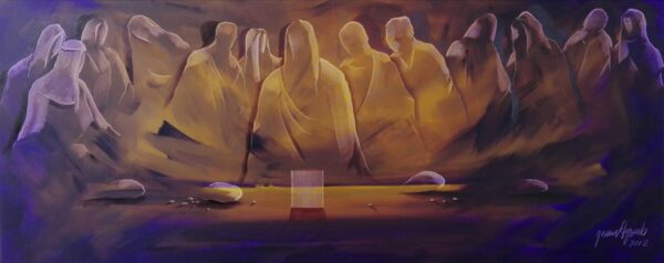 PIC007 Last Supper 1 – Original Oil Painting on convas 70 x 170 cm 3570$