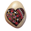 Black Heart Pebble