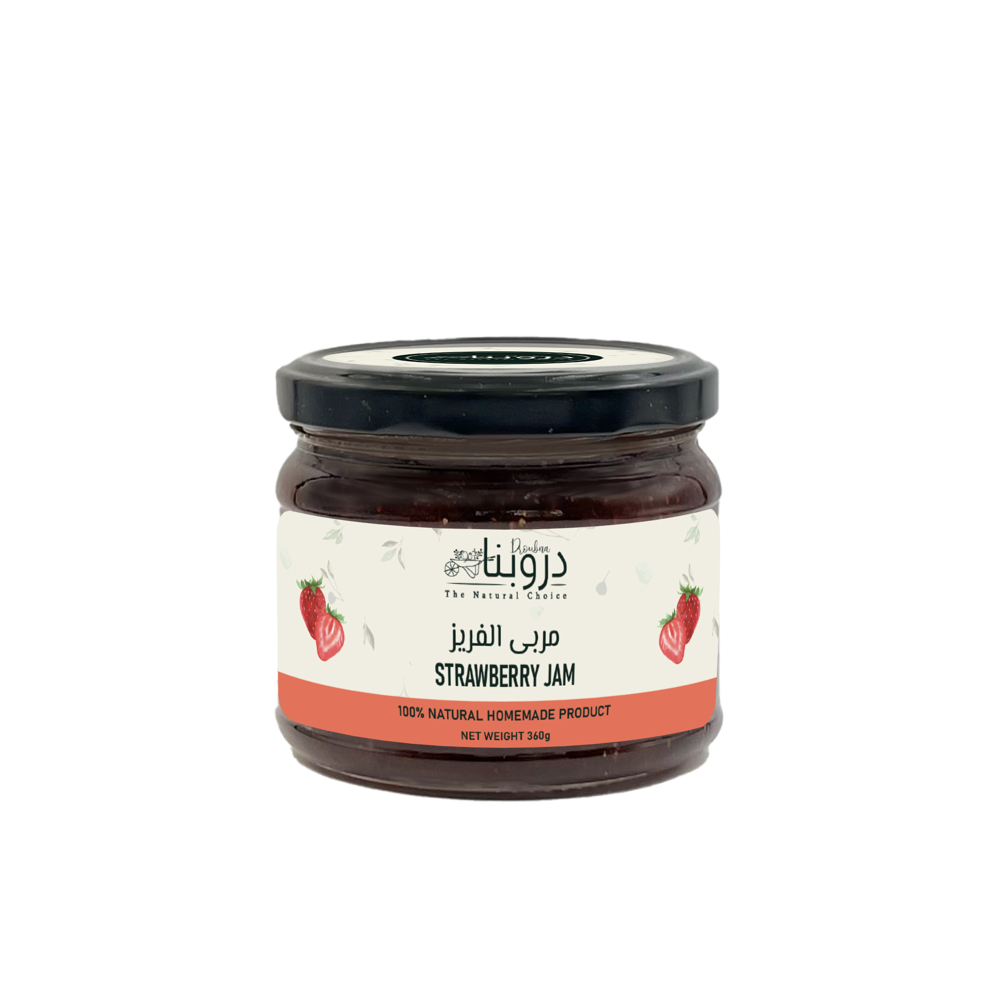 Strawberry jam 360g Front