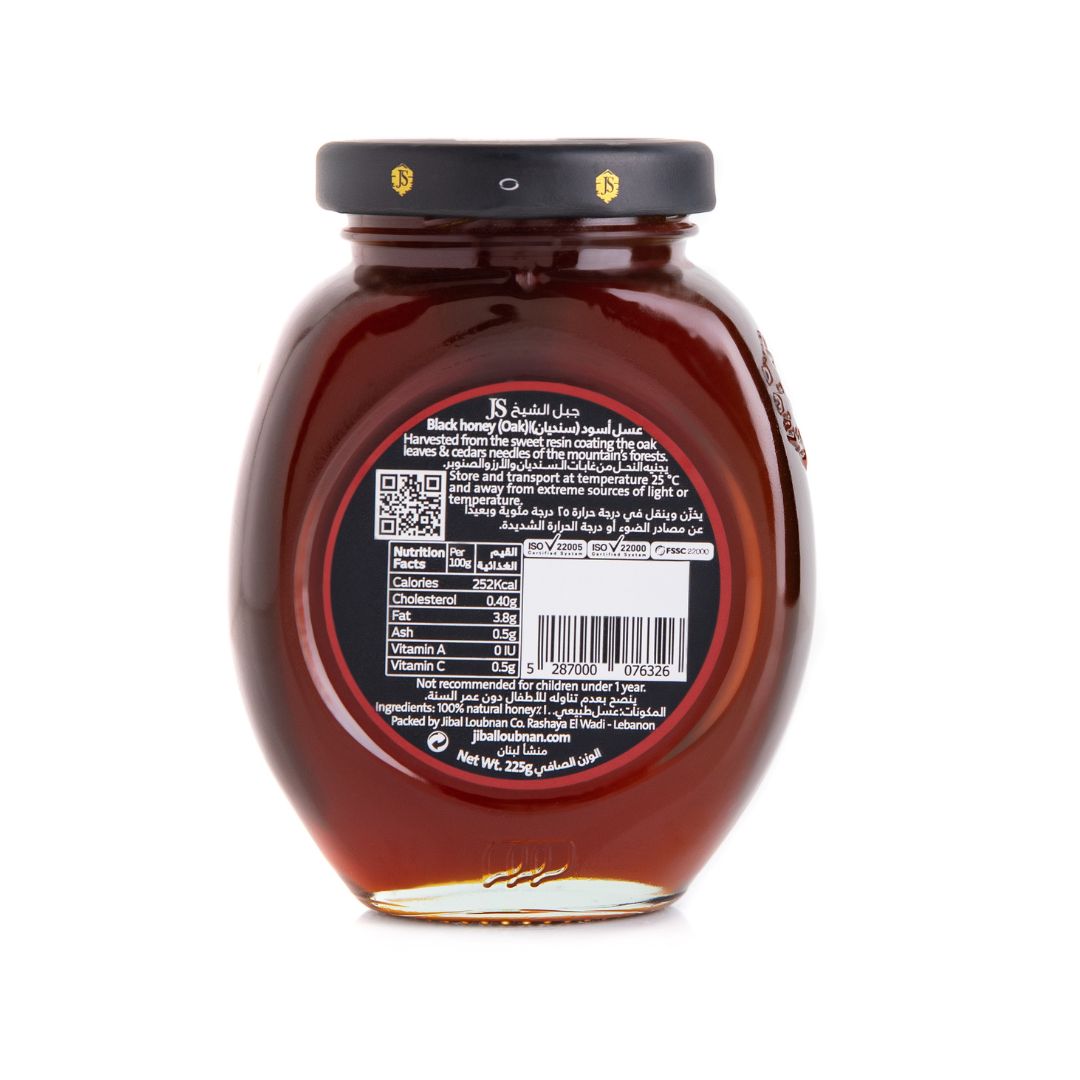 JS – Black Oak Honey 225 gr. Back