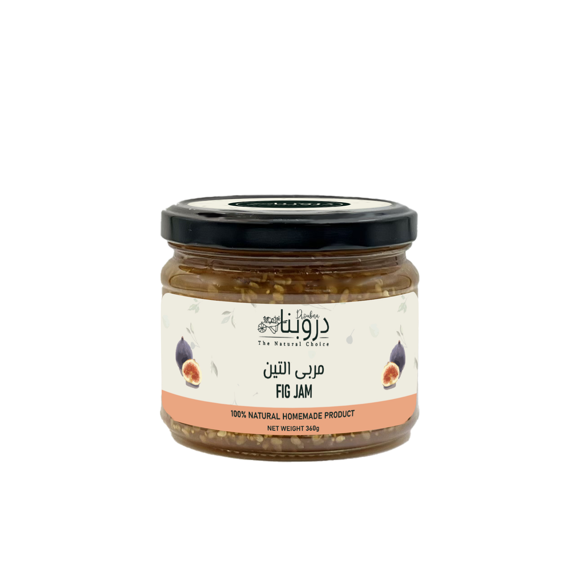 Fresh fig jam 360g Front