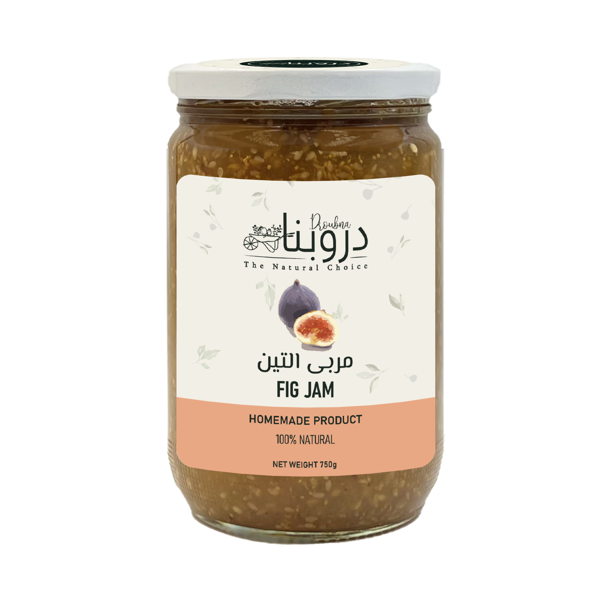 Fresh fig jam 750g Front